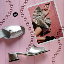 Мюлі срібного кольору Арт. 456-2/53Ок