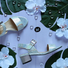 Босоніжки з принтом під пітон Арт.: 415-1/42Ser