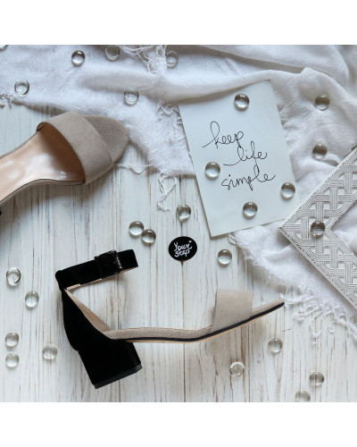 Замшеві босоніжки на підборах Арт.: 615-3/415-32Ок