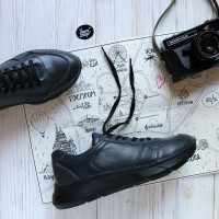 Кросівки з сірої шкіри Арт. Т-3/21910