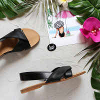 Сандалі з чорної шкіри Арт. 10-21/112