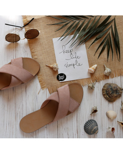 Замшеві шльопанці Арт. 10-19/112