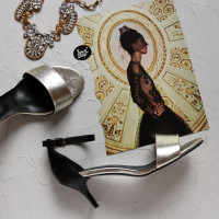 Босоніжки з шкіри на шпильці Арт.: 615-3/36