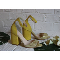 Босоніжки з принтом під пітон Арт. 95-11/49Ок