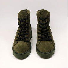 Ботинки со шнуровкой цвета хаки Арт. 51-3/21855