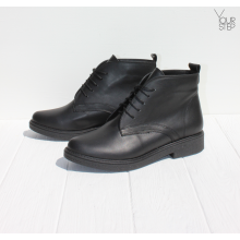 Черевики із чорної шкіри Арт. 12-20(Sn4)