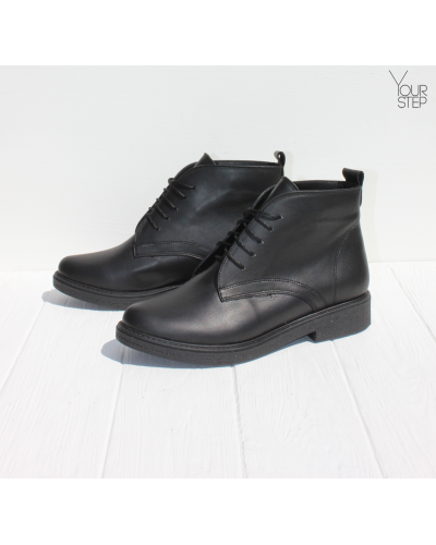 Черевики із чорної шкіри Арт. 12-20(Sn4)