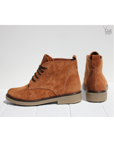 Черевики із рудої замші Арт. 12-20(Sn4)