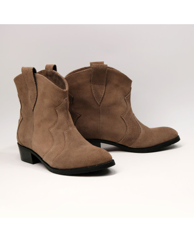 Бежеві замшеві Козаки Арт. 306-2