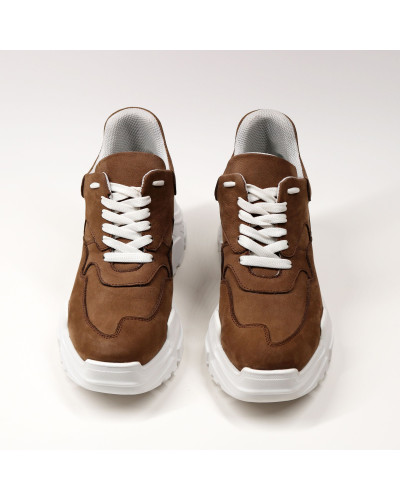 Кросівки бежевого кольору на масивній підошві Арт. 218-1/21950