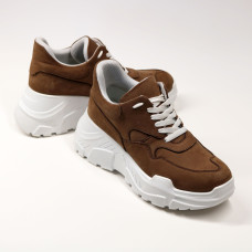 Кросівки бежевого кольору на масивній підошві Арт. 218-1/21950