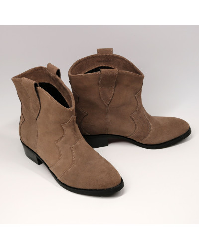 Бежеві замшеві Козаки Арт. 306-2