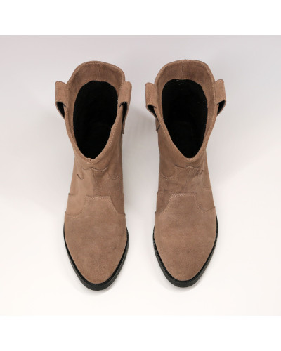 Бежеві замшеві Козаки Арт. 306-2