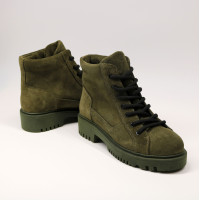 Ботинки со шнуровкой цвета хаки Арт. 51-3/21855