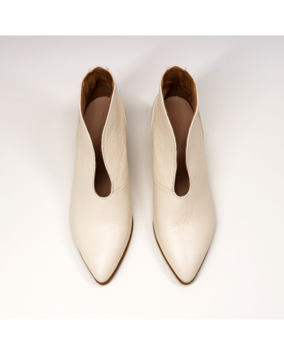 Ботильоны с глубоким вырезом из натуральной кожи флотар Арт. 657-7/41Ок-str