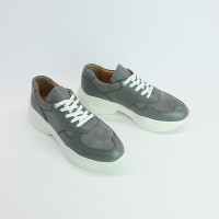 Кросівки з сірої шкіри Арт. 15-2/176