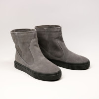 Ботинки из светло-серой замши Арт. 12-19/21852