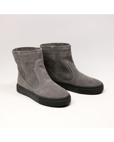 Ботинки из светло-серой замши Арт. 12-19/21852