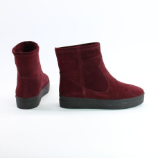 Ботинки из бордовой замши Арт. 12-19Ls