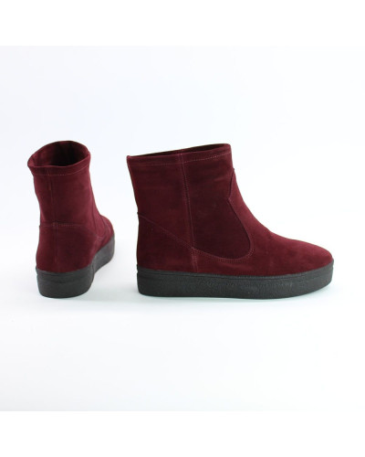 Ботинки из бордовой замши Арт. 12-19Ls