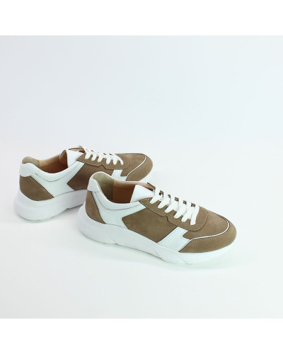 Кросівки з бежевого нубука Арт. Т-3/21910