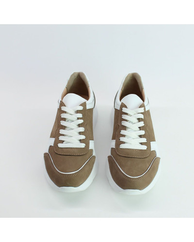 Кросівки з бежевого нубука Арт. Т-3/21910