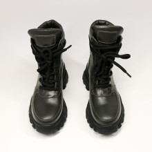 Черевики зі шкіри кольору хакі Арт. As-2/247