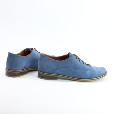 Туфли из замши цвета джинс Арт. 05-6