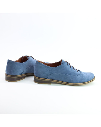 Туфли из замши цвета джинс Арт. 05-6