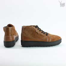 Ботинки из натуральной кожи и замши рыжего цвета 05-11(Ls6) ДОП*