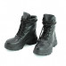 Ботинки со шнуровкой из черной кожи Арт. As-2/247
