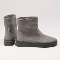 Ботинки из светло-серой замши Арт. 12-19/21852