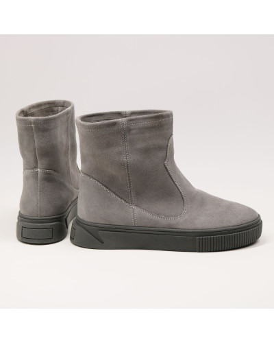 Ботинки из светло-серой замши Арт. 12-19/21852