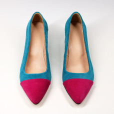 Яскраві замшеві туфлі-човник Арт. 657-5/47Ok