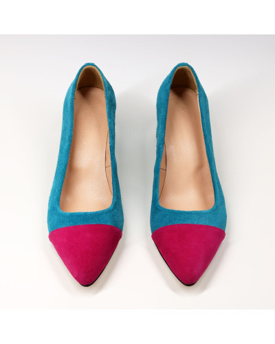 Яскраві замшеві туфлі-човник Арт. 657-5/47Ok