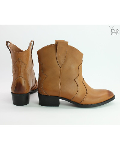 Козаки зі шкіри рудого кольору Арт. 306-2