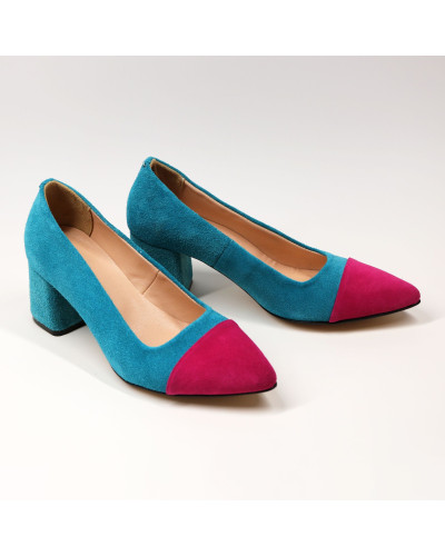 Яскраві замшеві туфлі-човник Арт. 657-5/47Ok