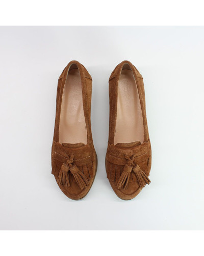 Лофери із рудої замші Арт. 05-15/12