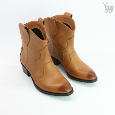 Козаки зі шкіри рудого кольору Арт. 306-2