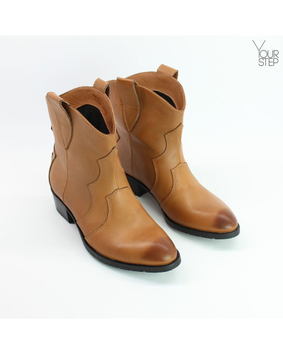 Козаки зі шкіри рудого кольору Арт. 306-2