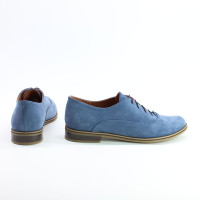 Туфли из замши цвета джинс Арт. 05-6