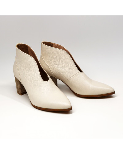 Ботильоны с глубоким вырезом из натуральной кожи флотар Арт. 657-7/41Ок-str