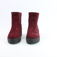 Ботинки из бордовой замши Арт. 12-19Ls