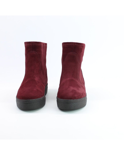 Ботинки из бордовой замши Арт. 12-19Ls