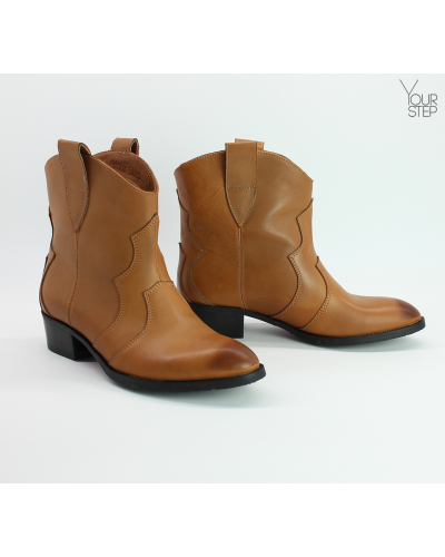 Козаки зі шкіри рудого кольору Арт. 306-2