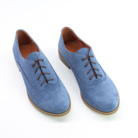 Туфли из замши цвета джинс Арт. 05-6