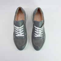 Кросівки з сірої шкіри Арт. 15-2/176