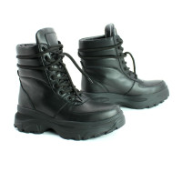 Ботинки со шнуровкой из черной кожи Арт. As-2/247