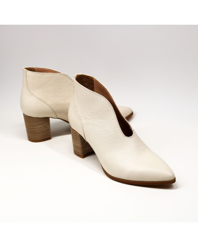 Ботильоны с глубоким вырезом из натуральной кожи флотар Арт. 657-7/41Ок-str