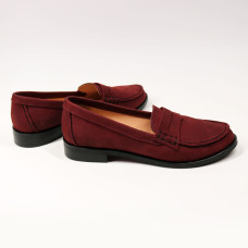 Мокасины из нубука цвета бордо Арт. 05-10(Mar4)